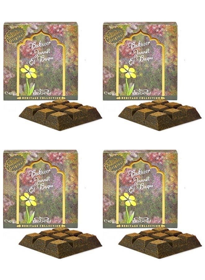 Nabeel 4 Pcs Bakhoor Jannet El Baqui 40 GM Luxurious Arabic Oudh Incense for a Divine, Long-Lasting Fragrance Experience - Image 1